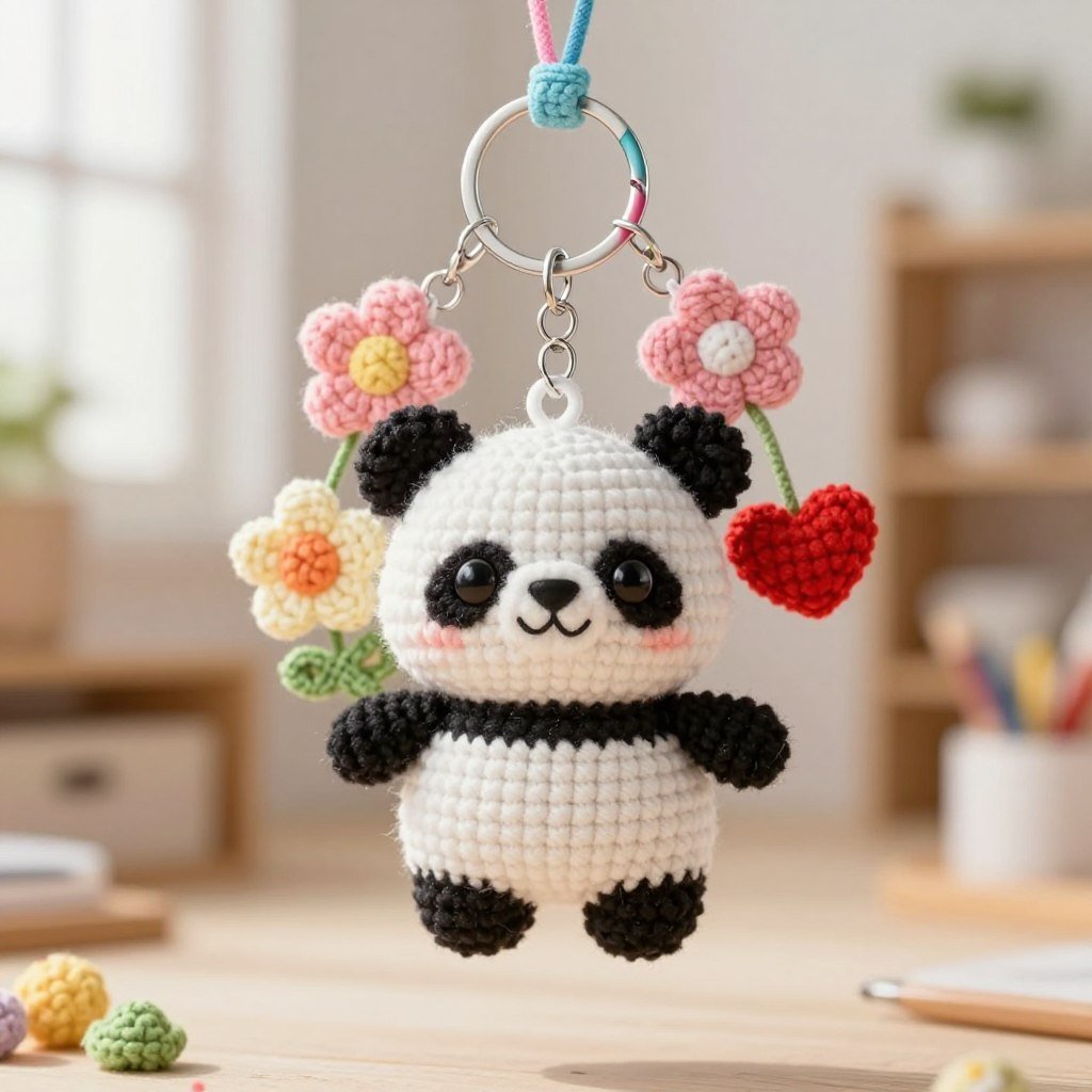 panda keychain